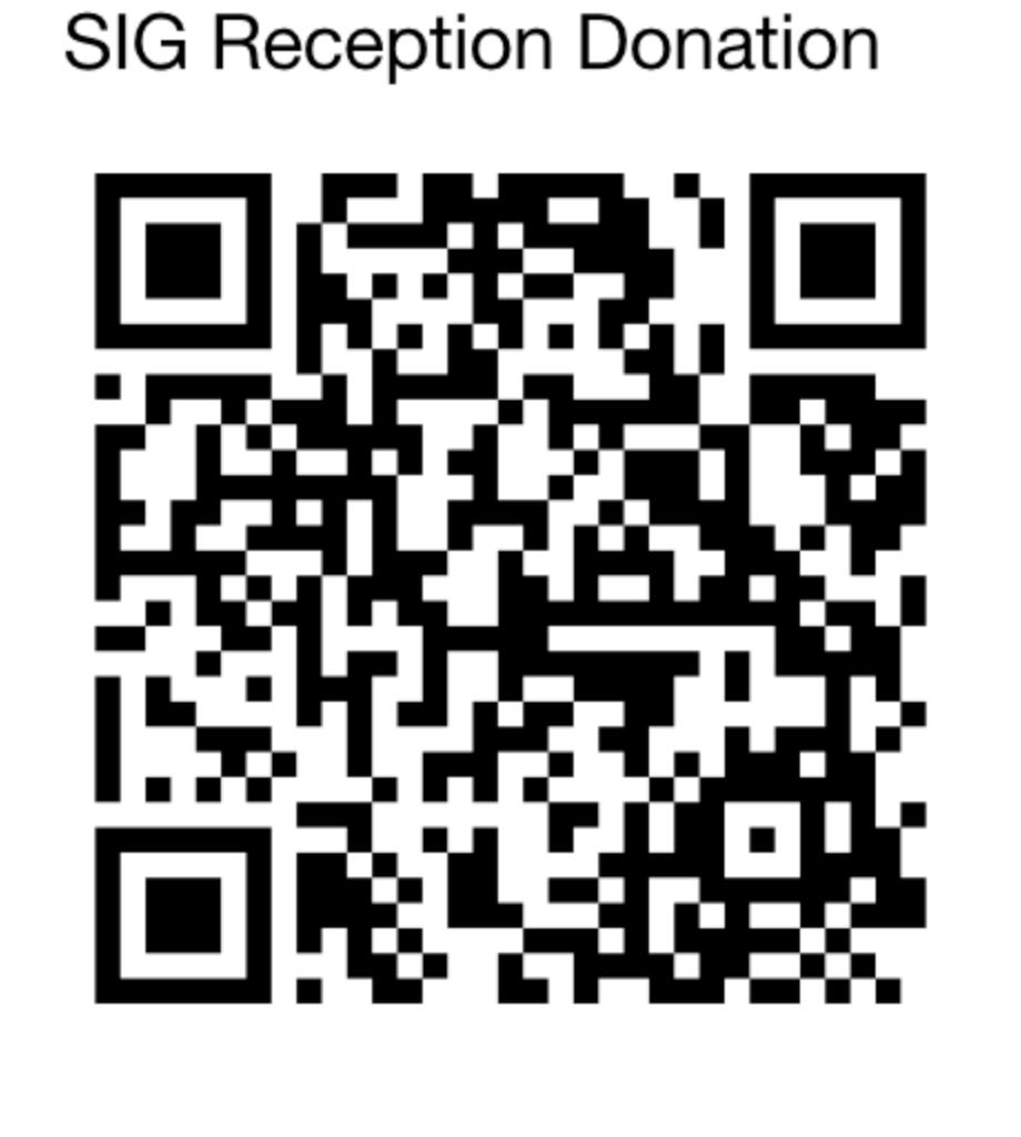 PayPal QR Code — SIG Reception Donation